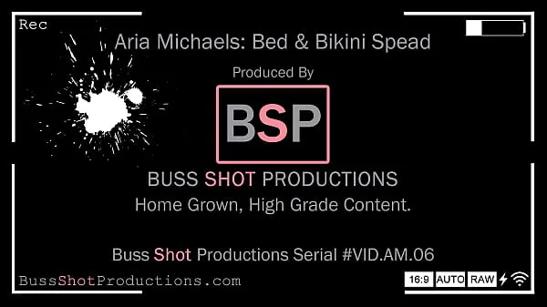 Tonton AM.06 Aria Michaels Bed & Bikini Spread Preview total Video