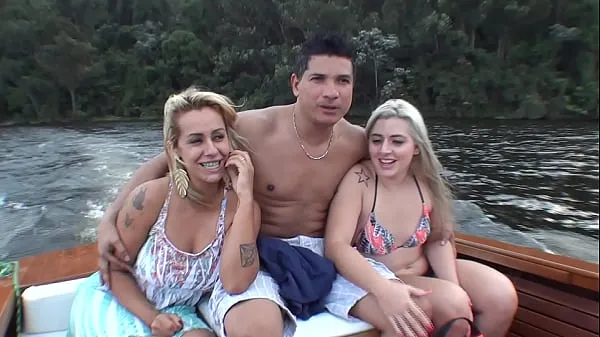 Watch The Brazilian pornstar Monica Lima, Ed Junior and Nicole Bittencourt on a boat trip on the Guarapiranga Dam total Videos
