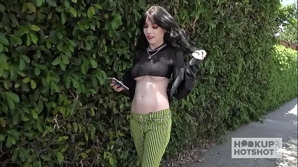 Watch Goth babe Leda Elizabeth meets up with guy online for rough fucking total Videos