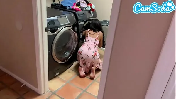 Watch Fucked my step-sister while doing laundry total Videos