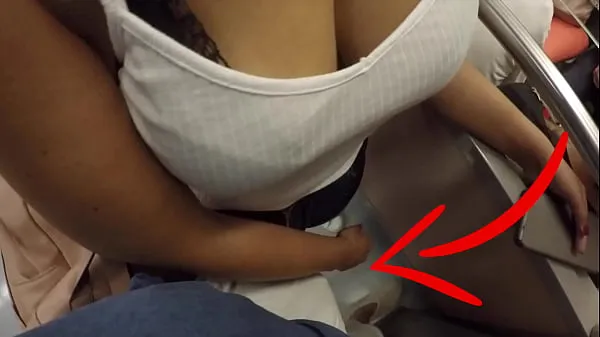 Unknown Blonde Milf with Big Tits Started Touching My Dick in Subway ! That's called Clothed Sex कुल वीडियो देखें