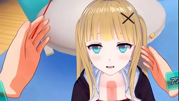 Tonton Eroge Koikatsu! VR version] Cute and gentle blonde big breasts gal JK Eleanor (Orichara) is rubbed with her boobs 3DCG anime video total Video