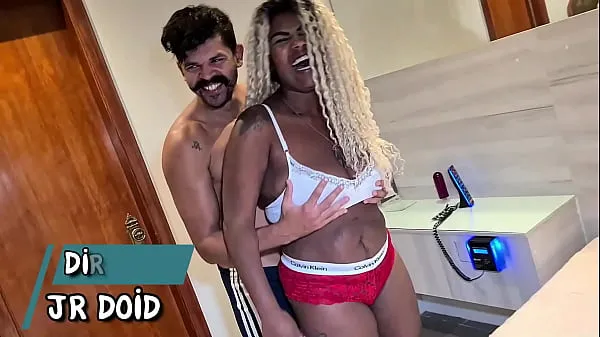 Watch Brazilian big natural tits black slut from Rio de Janeiro on amateur interracial video fucking until swallow cum total Videos