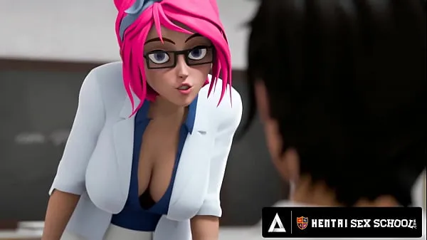 Watch HENTAI SEX UNIVERSITY - Big Titty Hentai MILF Begs For Student's Cum In Front Of The WHOLE CLASS total Videos
