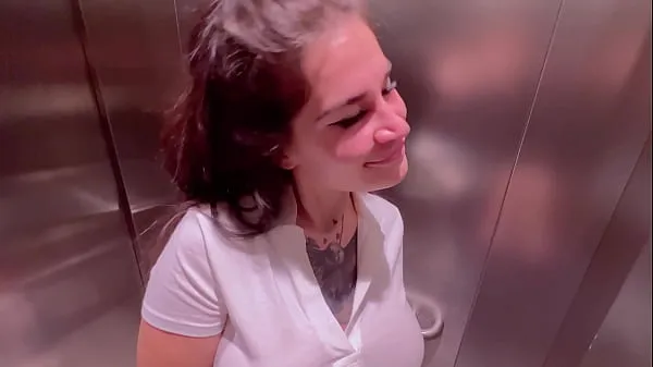 Watch Beautiful girl Instagram blogger sucks in the elevator of the store and gets a facial total Videos
