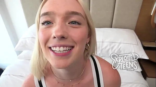 Watch Pretty blonde teen sucks cock and eats ass total Videos