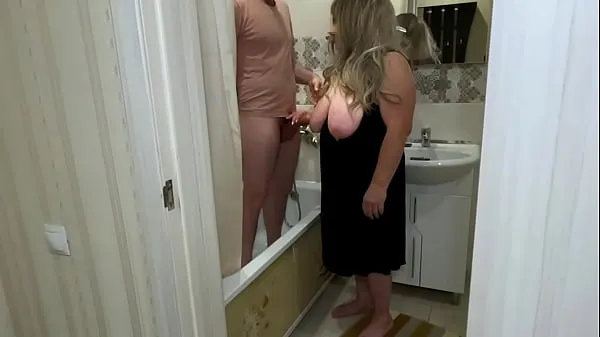 Watch Mature MILF jerked off his cock in the bathroom and engaged in anal sex total Videos