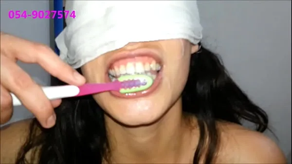 Watch Sharon From Tel-Aviv Brushes Her Teeth With Cum total Videos